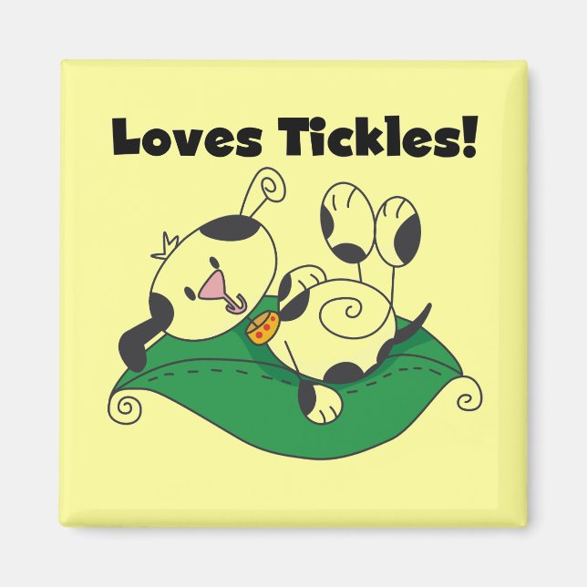 Loves Tickles T-shirts and Gifts Magnet (Front)