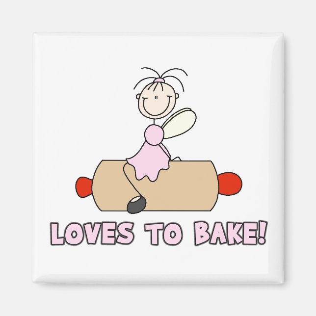 Loves To Bake Magnet (Front)