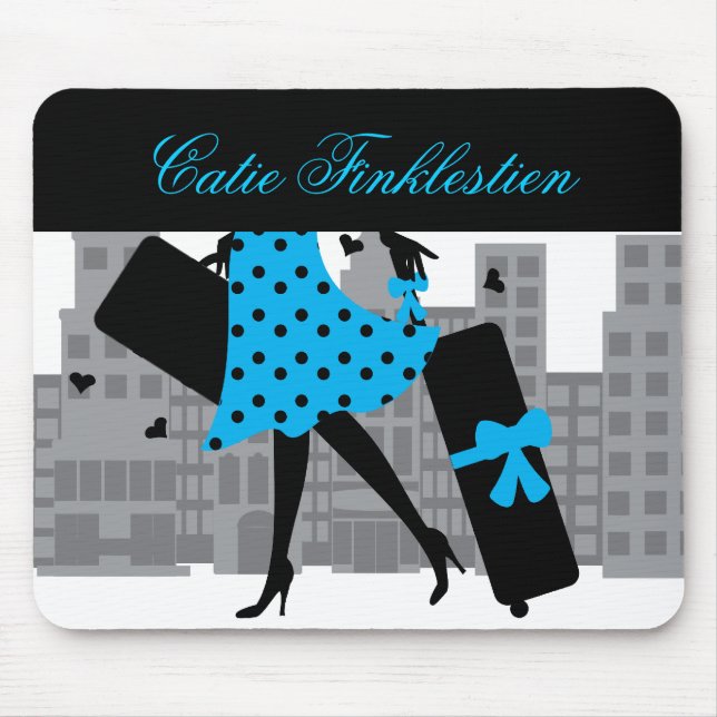Loves to Travel Mouse Mat (Front)