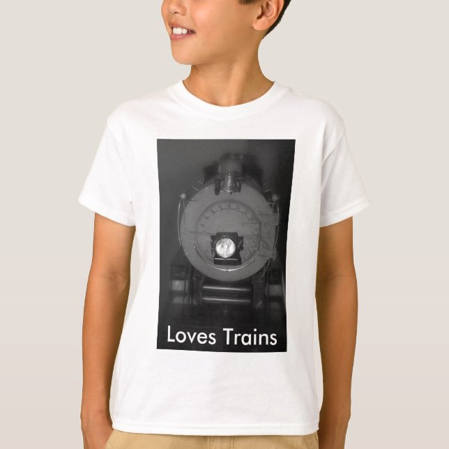 Loves Trains Shirt (Front)