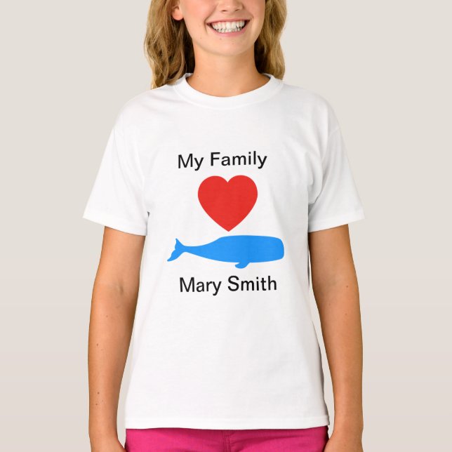 Loves Whales T-Shirt (Front)