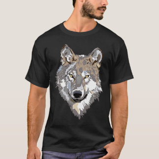 Loves Wolves wolf Face  1 T-Shirt