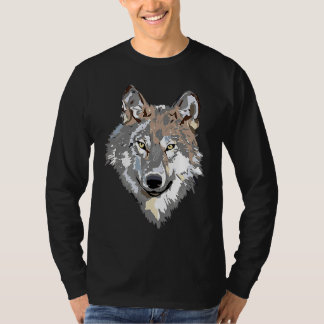 Loves Wolves wolf Face  1 T-Shirt