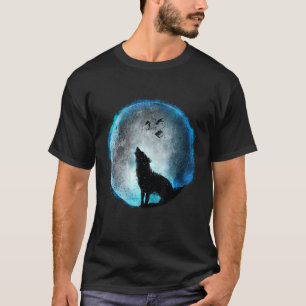 Loves Wolves wolf moon 4 T-Shirt