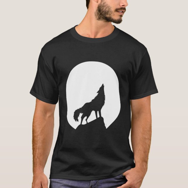 Loves Wolves wolf moon 5 T-Shirt (Front)