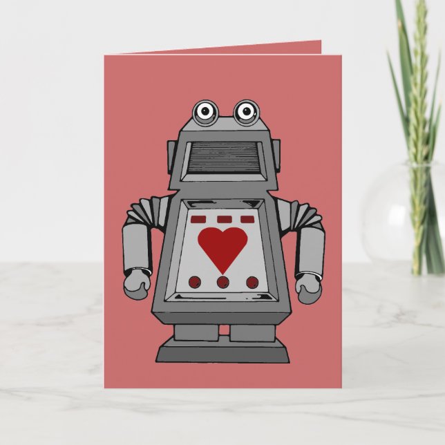 Lovesick Robot Holiday Card (Front)