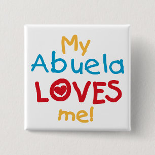LOVESMEabuela 15 Cm Square Badge