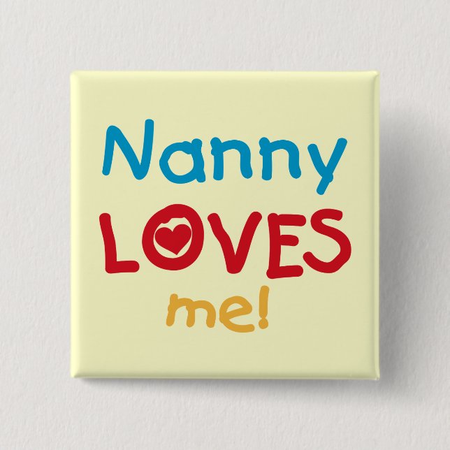 LOVESMEnanny 15 Cm Square Badge (Front)