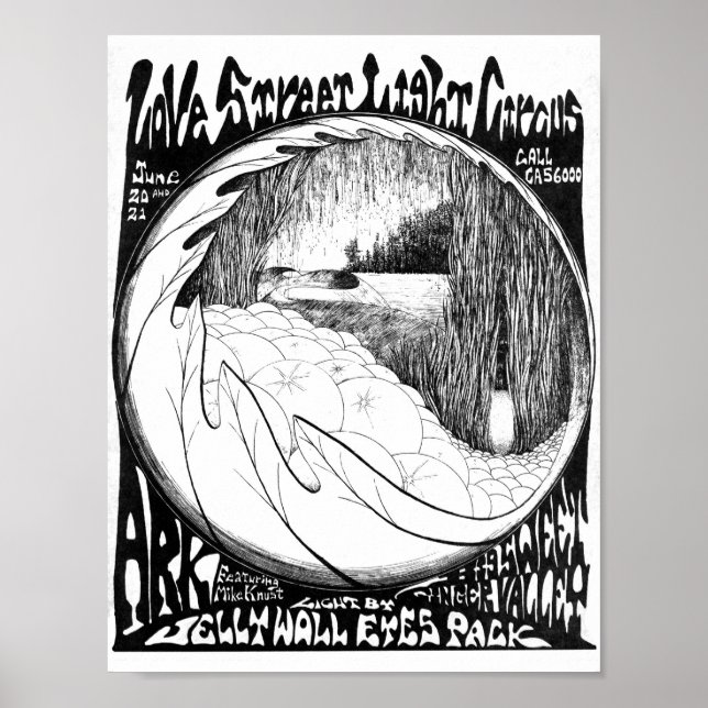 LoveStreetLightCircusflyer Jun20&21'69 Poster (Front)