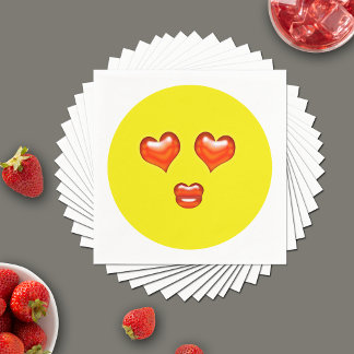Lovestruck Emoji Napkin