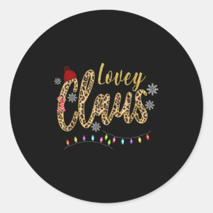 Lovey Claus - Christmas Gift  Classic Round Sticker
