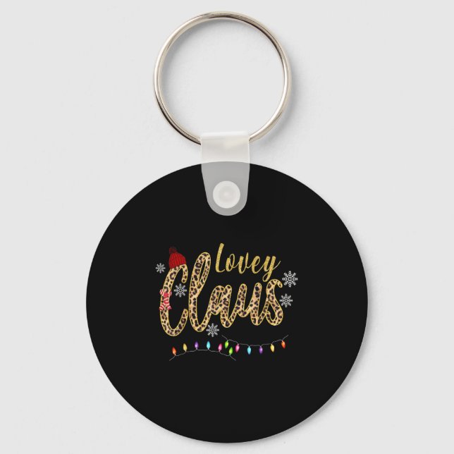 Lovey Claus - Christmas Gift  Key Ring (Front)