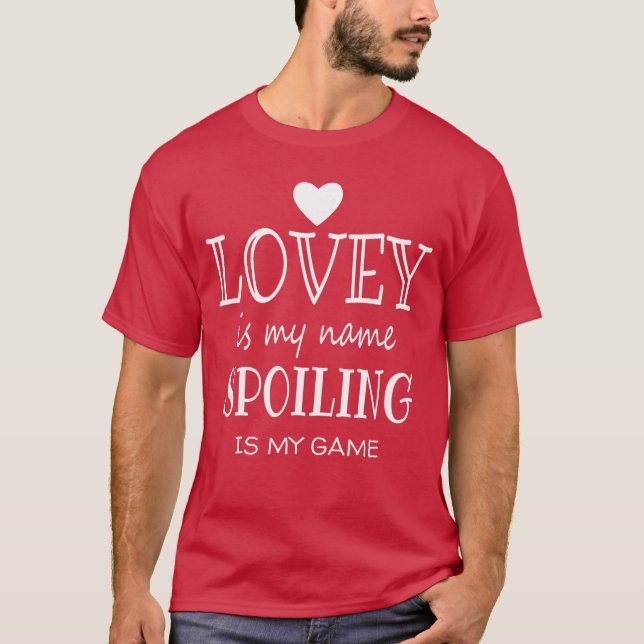 Lovey Is My Name Special Grandma retro T-Shirt (Front)
