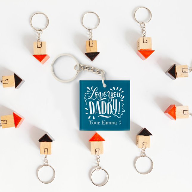 Loveyou Daddy customised Acrylic Keychain (Creator Uploaded)