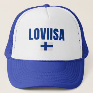 LOVIISA Finland Flag Trucker Hat