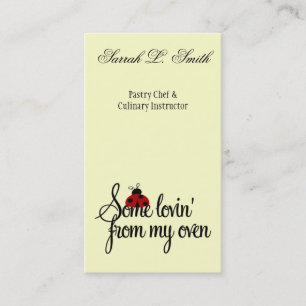 Lovin' From My Oven Business Card