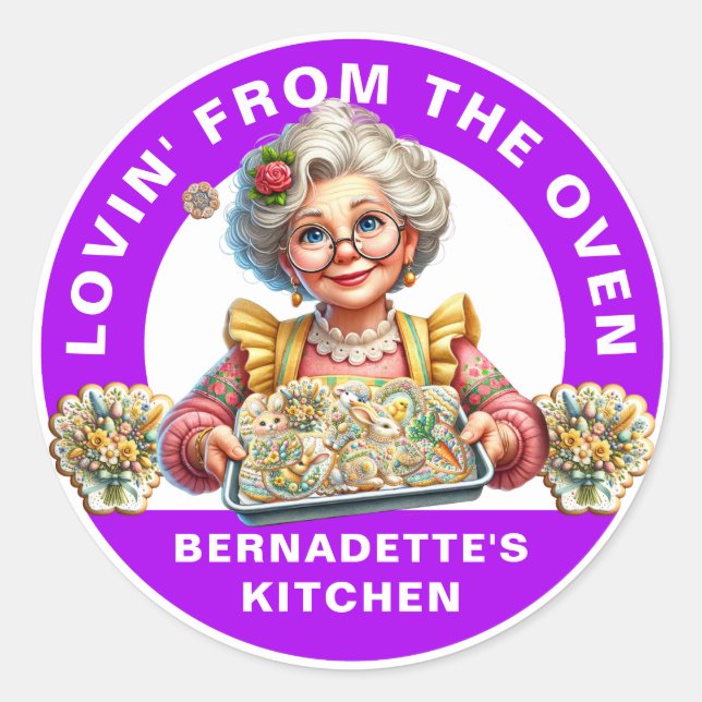 Lovin' From the Oven Classic Round Sticker (Front)