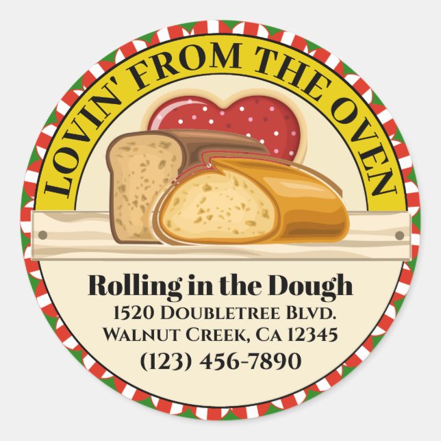 Lovin' From the Oven Food Sticker (Front)