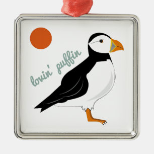 Lovin Puffin Metal Tree Decoration
