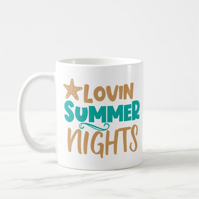 Lovin Summer Nights: Embracing Warm Evenings Magic Coffee Mug (Left)