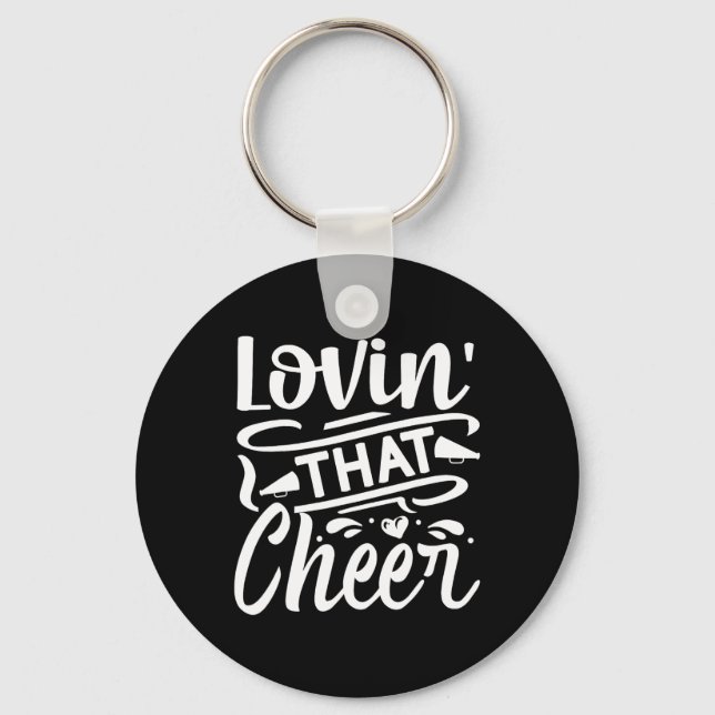 Lovin That Cheer Cheerleader  Key Ring (Front)
