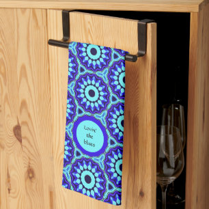 Lovin' the Blues Kitchen Apron Tea Towel