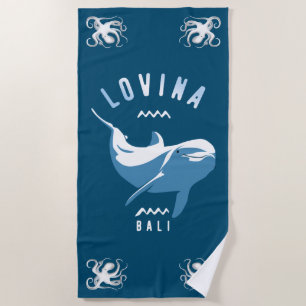 Lovina Bali - Swimming With Dolphins T-Shirt Beach Towel