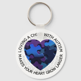 Loving a child with autism keychain