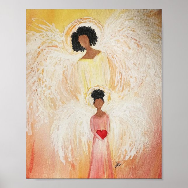Loving Angel Premium Canvas Poster (8x10) (Front)