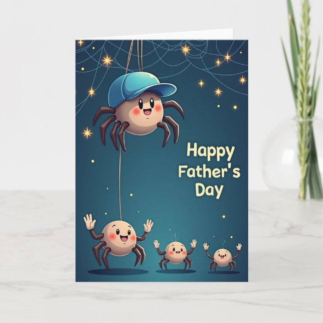 Loving Arachnid Fathers Day Card (Front)