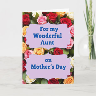 Loving Aunt Mothers Day Card