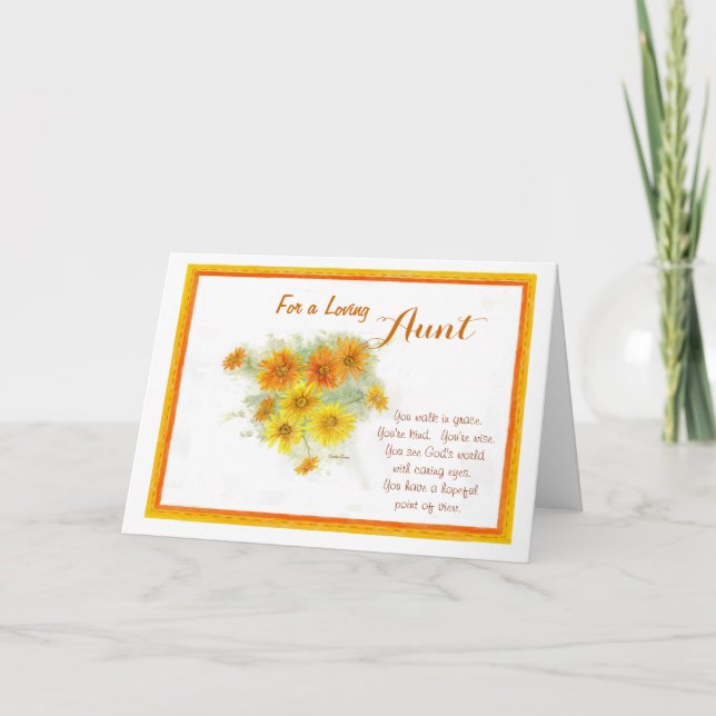 Loving Aunt Mother's Day Card (Front)