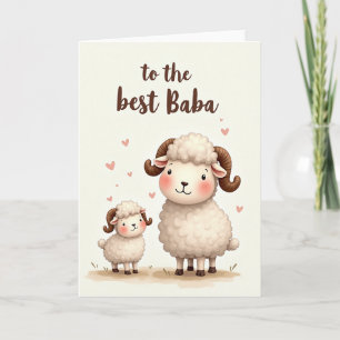 Loving Baba Sheep Card