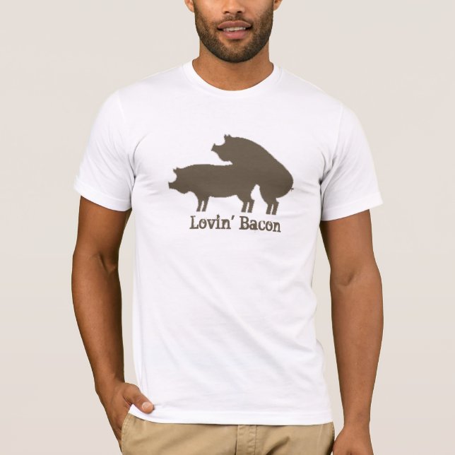 Loving Bacon Shirt | funny Pigs Making Out  (Front)