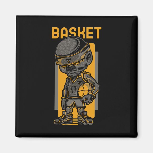 Loving Basketball  Magnet (Front)