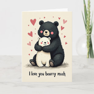 Loving Bear Embrace Day Card