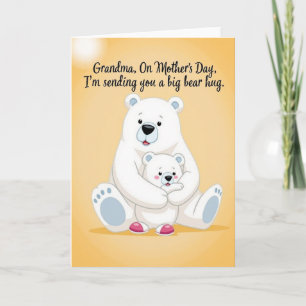 Loving Bear Grandma Mothers Day Card
