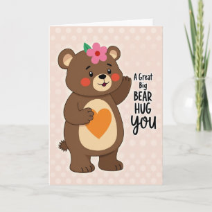 Loving Bear Hug Mothers Day Card