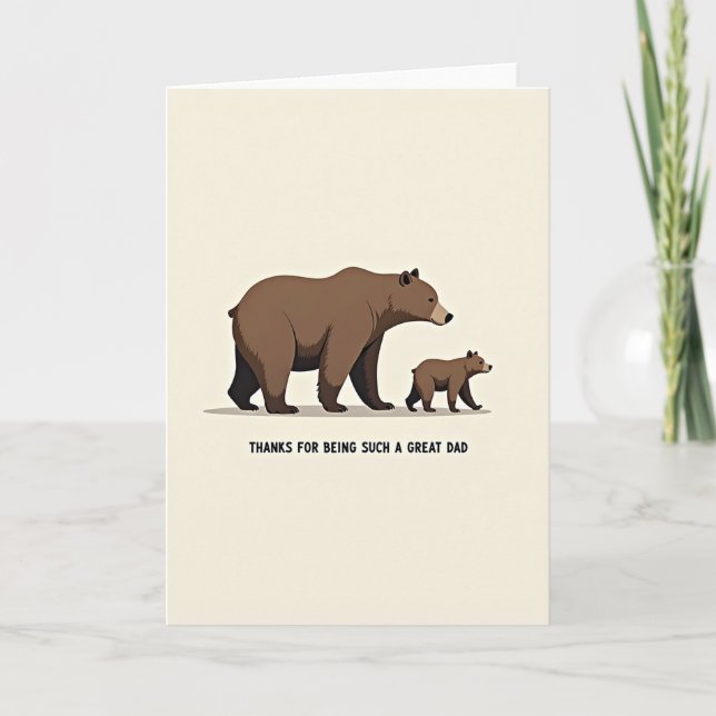 Loving Bears Fathers Day Card (Front)
