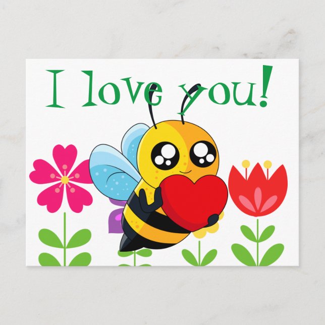 Loving Bee Postcard (Front)