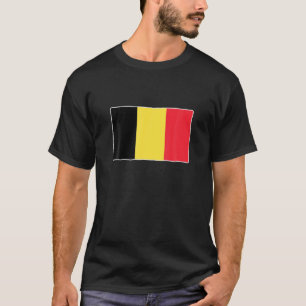 Loving Belgium Flag Patriotic Belgian Sports Suppo T-Shirt
