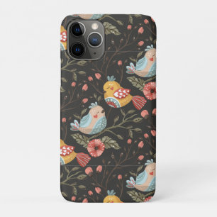 Loving Boho Birds Floral Pattern iPhone 11 Pro Case