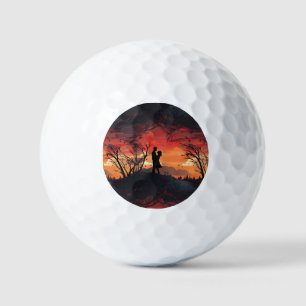 Loving Couple Golf Balls