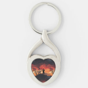 Loving Couple Key Ring