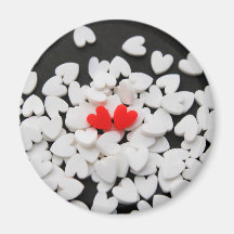 Loving couple of hearts