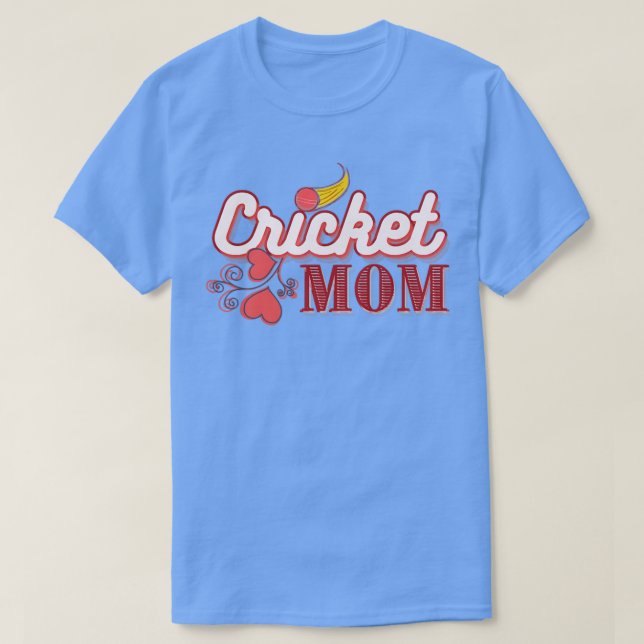 Loving Cricket Mum  T-Shirt (Design Front)