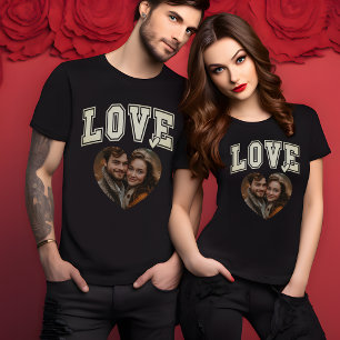Loving Custom Valentine Heart Photo womens T-Shirt