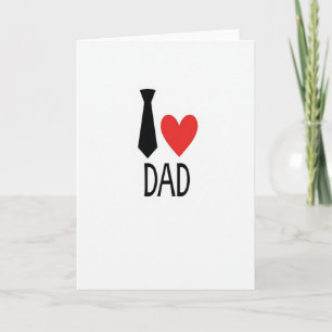Loving Dads Necktie Heart Card