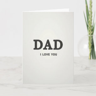 Loving Dads Serif Type Card