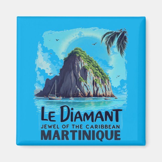 Loving Diamond Martinique Vintage Magnet | Magnet (Front)